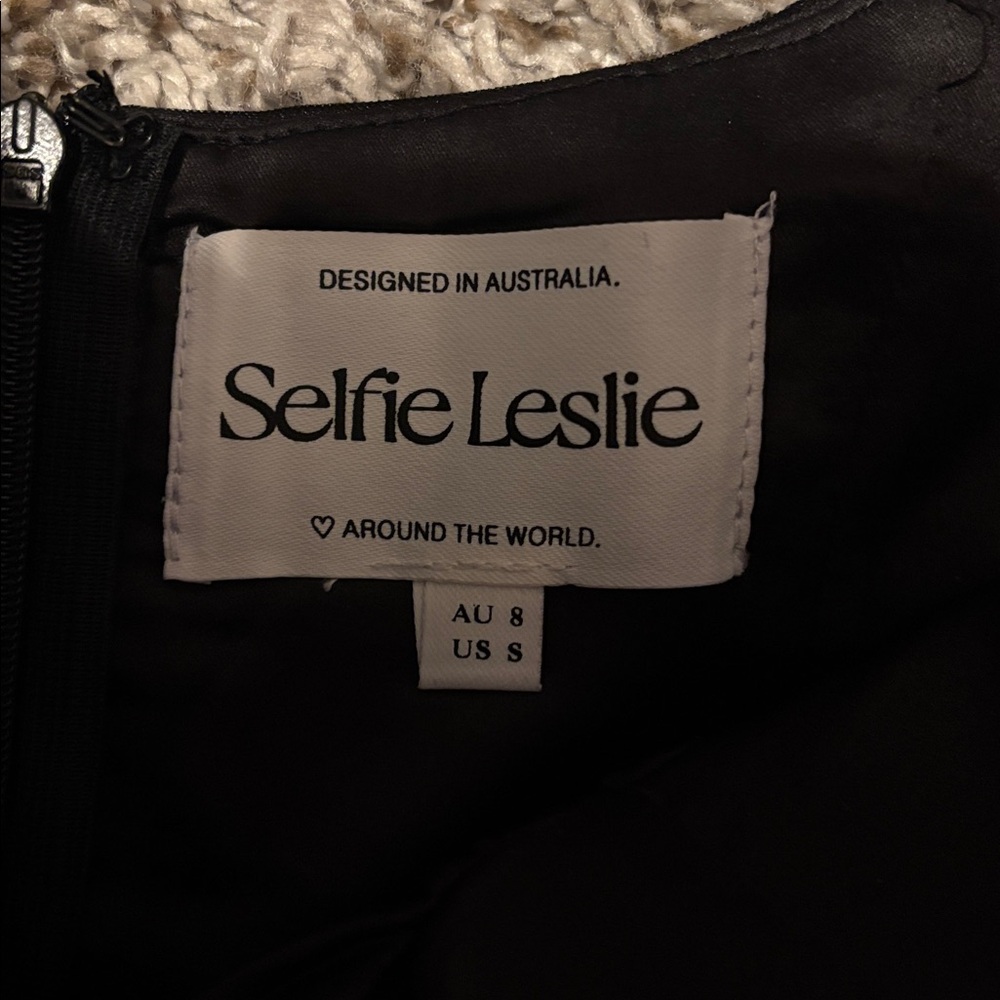 Selfie Leslie Black Mini Dress - Picture 4 of 4